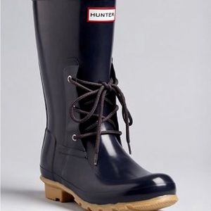 Hunter Ackley Mid Calf Lace up Boots SZ 7